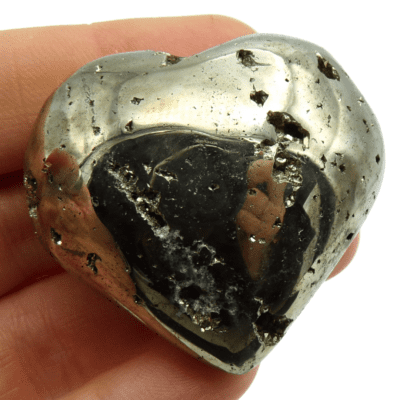 Druzy Pyrite Heart (45mm x 45mm) - Image 4