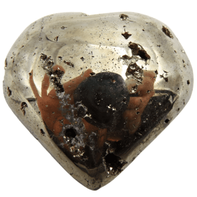 Druzy Pyrite Heart (45mm x 45mm) - Image 2