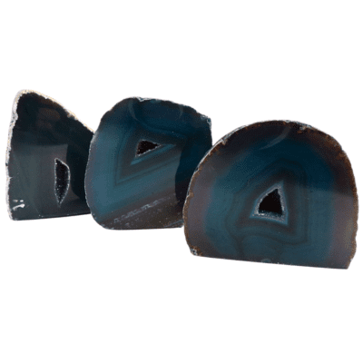 Teal Agate Druzy Geode x 3 (875g) - Image 2