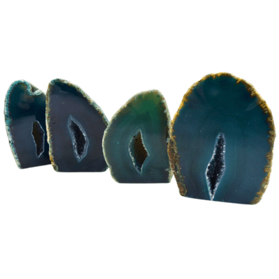 Teal Agate Druzy Geodes x 4 (560g) - Image 2