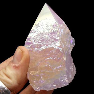 Aura Rose Quartz Cut Base Point (85mm) - Image 4