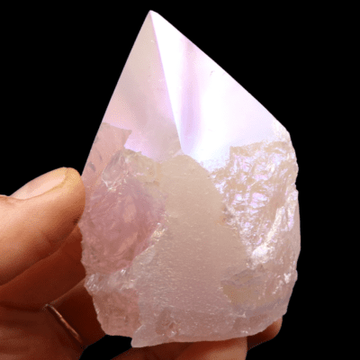 Aura Rose Quartz Cut Base Point (70mm) - Image 4