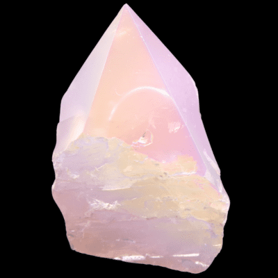 Aura Rose Quartz Cut Base Point (80mm) - Image 3