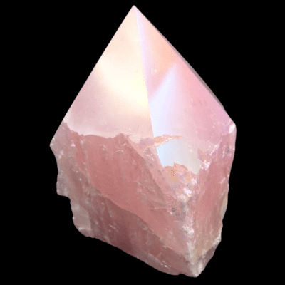 Aura Rose Quartz Cut Base Point (85mm) - Image 3