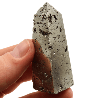 Druzy Pyrite Obelisk (60mm) - Image 4