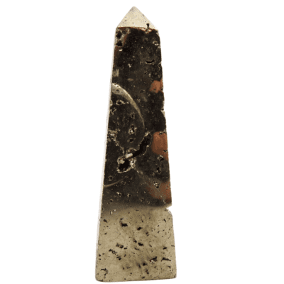 Druzy Pyrite Obelisk (85mm) - Image 3