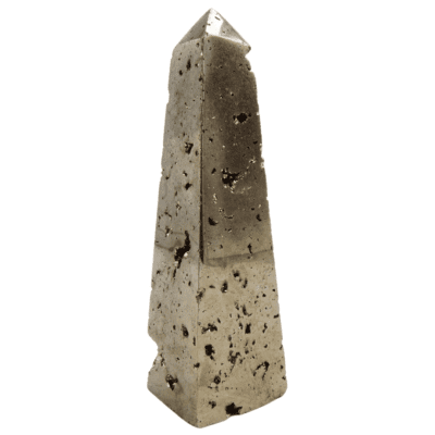 Druzy Pyrite Obelisk (85mm) - Image 2