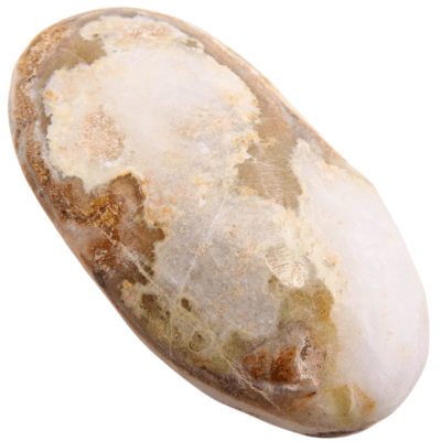 Pink Aragonite Polished Palmstone (75mm x 40mm) - Image 2