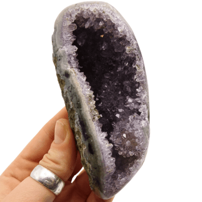 Druzy Uruguayan Amethyst Geode (194g) - Image 4