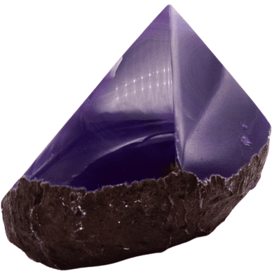 Dyed Purple Agate Cut Base Point (80mm) - Image 4