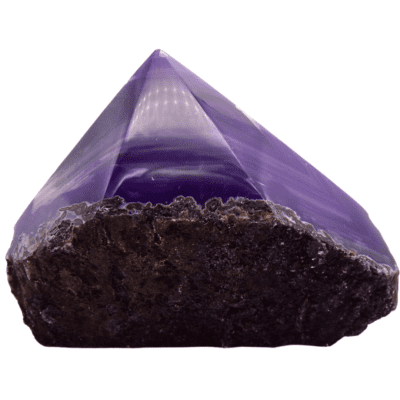 Dyed Purple Agate Cut Base Point (80mm) - Image 3