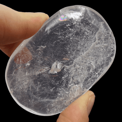 Clear Quartz Palmstone (70mm x 48mm) - Image 4