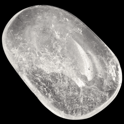 Clear Quartz Palmstone (70mm x 48mm) - Image 3