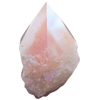 Aura Rose Quartz Cut Base Point (80mm) - Image 3