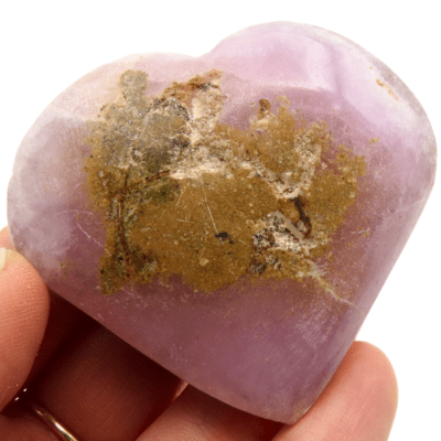 Pink Aragonite Heart (62mm x 58mm) - Image 5