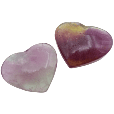 Fluorite Hearts x 2 (134g) - Image 3