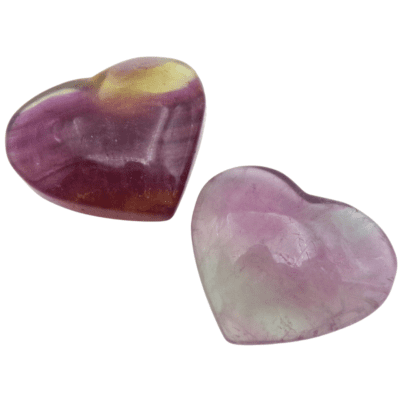 Fluorite Hearts x 2 (134g) - Image 2