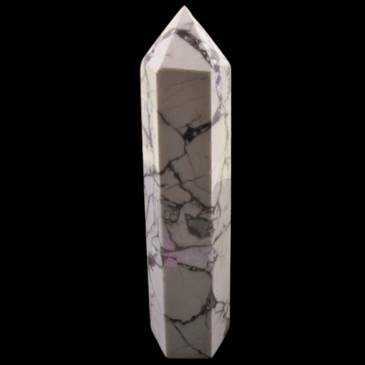 Aura White Howlite Polished Point (85mm) - Image 3