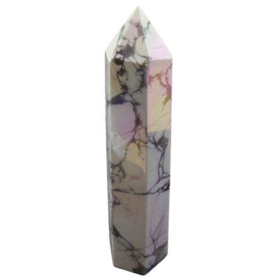 Wholesale Aura White Howlite Polished Point