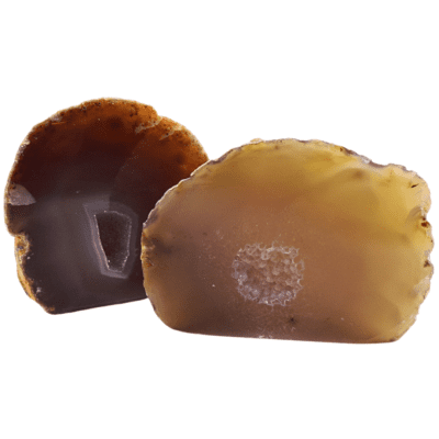 Natural Agate Druzy Geodes x 2 (602g) - Image 3