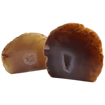 Natural Agate Druzy Geodes x 2 (602g) - Image 2