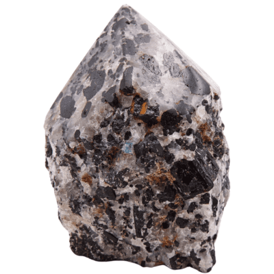 Tourmalinated Quartz Cut Base Point (90mm x 70mm) - Image 3