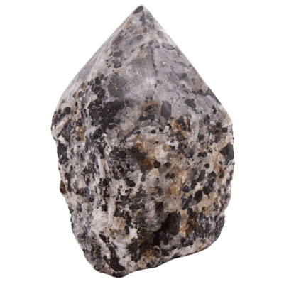 Tourmalinated Quartz Cut Base Point (90mm x 70mm) - Image 2